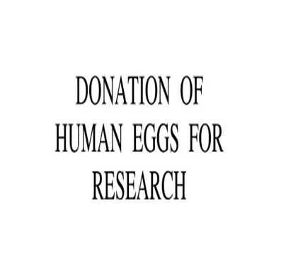 Donation of Human Eggs for Research